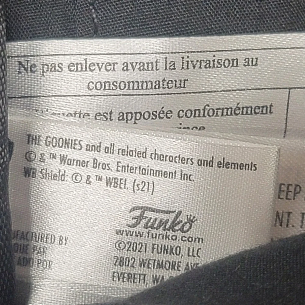 Funko The Goonies Mini Backpack Black Pebbled Faux Leather Character Print 2021‎